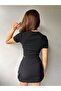 Bow-Tie Camisole Black Crop Blouse - 4