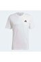 تي شيرت أبيض للرجال بشعار صغير مطرز من Essentials (GK9640) - 4