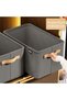 Storage Box Dalip, for Clothes, items, Textile with Metal Frame, Side Handles, Rectangular Shape, 4 - 3