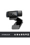 C920 PRO HD 1080p Stereo Ses ile Web Kamerası, Siyah 960-001055 - 6
