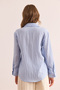 Women's Baby Blue Stylish Woven Shirt with Transparent Detail Gml- 19001312 - 2