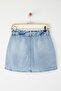 Mavi More Sustainable Yüksek Bel Mini Denim Şort Etek TWOSS25SR00079 - 7