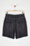 Siyah Normal Bel Denim Bermuda TWOSS25SR00180 - 7