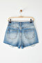 Açık Mavi Yüksek Bel Yırtık Detaylı Mini Denim Şort TWOSS25SR00171 - 6