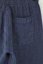 Lacivert %100 Keten Regular Fit Pantolon TMNSS24PL00018 - 16