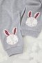 Gray Melange Baby Girl Rabbit Printed Knitted Leggings/Sweatpants Tkdss25Ta00018 - 3