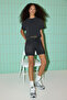 Siyah Normal Bel Denim Bermuda TWOSS25SR00180 - 3