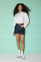 Dark Blue Stone High Waist City Boy Denim Shorts Twoss25Sr00102 - 3