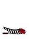 Black/White/Red Women's Ballerinas D726774404 - 2