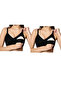Pack of 2 Women's Soft Comfortable Wirefree Bamboo Cotton Non-Padded Nursing & Maternity Bra