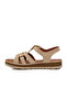 Beige Velcro Women's Sandals 492127   Z - 2