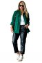 Women's Emerald Green Stamp Shirt - Thin Seasonal Jacket - 5