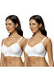 Pack of 2 Women's Soft Comfortable Lightly Padded Bamboo Cotton Non-Padded Nursing & Maternity Bra