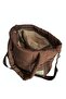 Women's Brown Quadrato Puffer Bag - 3