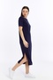 Women's Dress Casual Slit Detailed Short Sleeve Maxi - 8