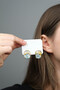 Women's Retro Enamel Steel Earrings - Nostalgic Floral Daily Model