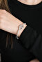 Women's Zircon Stone Detailed Interlocking Ring Detailed Stylish Bijouterie Bracelet