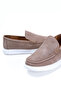 Royss Sand Nubuck Inner and Outer 100% Genuine Leather Men's Loafer Shoes, Daily Casual Shoes - 2