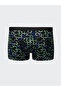 Black Standard Fit Cotton Flexible Men's Boxers 3 Pcs - 5