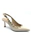 Feles Staple Strip Detailed Open Back Stiletto Women's Heeled Shoes Ten - 6