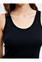 Black U-Neck Women's Tank Top (S5) - 3