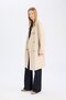 Water Repellent Seasonal Trench Coat Double Breasted Collar Buttoned Pockets Belted Epaulettes A0593Ax24Au - 6