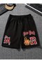 Casual La & Nyc Basketball Printed Drawstring Shorts for Men - 100% Polyester