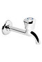 Open-Close Alpha Chrome Long Faucet Sink Fountain Balcony Faucet - 2