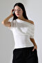 One Shoulder Pleated Blouse - 6