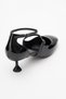 Emly Black Patent Leather Blunt Toe Women's Short Heeled Shoes - 5