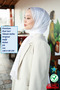 Premium Lux Original Monogram Shawl (Silk Voile, High Quality, Lightweight, Casual, Stylish, Testure Clothing)