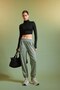 Fit Slim Fit Slim Fit Mock Neck Zipper Cropped Long Sleeve T-Shirt W0343Az24Sp - 2