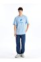 Xside Lila Crew Neck Short Sleeve Printed Combed Cotton Men's T-Shirt - 2