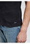 Rib Detailed V-Neck Black T-Shirt Fitted / Fitted Cut 061313 -902 - 5