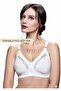 Large Size Lace Combed Cotton Gathering Bra 2 Pcs (Classic Mother Bra) - 4