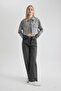 Coool Oversize Wide Fit Gabardine Long Sleeve Shirt C1676Ax24Sp - 4