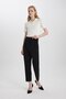 Carrot Fit Zippered High Waist Narrow Leg Crop Trousers C2466ax24sp - 2