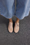 Anna Women Beige Suet Lace up Sneaker - 8