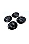 Peugeot Design Drop Sticker Black Peugeot Wheel Hub 5.5cm Compatible - 3