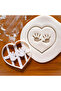 Baby Handprints in Heart Cookie Mold and Sugar Dough Mold