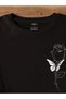 Rose Print Crew Neck T-Shirt, Casual Short Sleeve Top for Spring and Summer, Women's Clothing - 2
