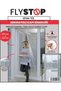 Black Door Fly Screen with Magnet 105-210 cm Black Tulle with Pushpin and Velcro Tape - 4