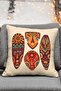 Digital Printed African Themed 4-Piece Throw Pillow Cover – Ethnic Patterned 43X43Cm Decorative Throw Pillow Cover - 7