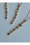 Steel Colored Stone Necklace