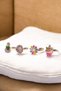 Adjustable Flower Daisy Butterfly Candy Tulip Children's Ring with Rainbow Rose Capl and Cat Design - 2
