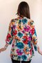 Women's Plus Size Fold Sleeve Shirt Blouse cty-akc-uzd1 100% Cotton Organic Linen - 7