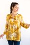 Women's Plus Size Fold Sleeve Shirt Blouse cty-akc-uzd1 100% Cotton Organic Linen - 4