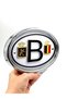 A Quality Oval Framed Embossed Letter B Flag Labelers Special - 2