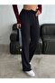 Embossed Patterned Wide Leg Trousers - 3
