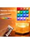 USB Rechargeable Crystal Cube LED Night Light, Touch Control Bedside Desk Lamp - 5